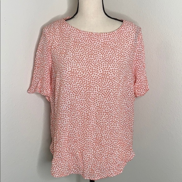 H&M Floral Flutter Sleeve Blouse size 14 - Picture 2 of 6